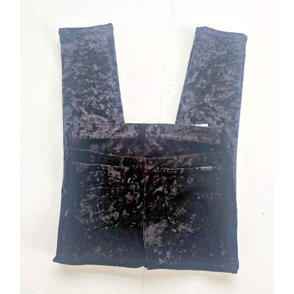 Joe's Womens Velvet Pants Jeans W30 Black Stretch The Charlie High Rise Skinny - Picture 2 of 5